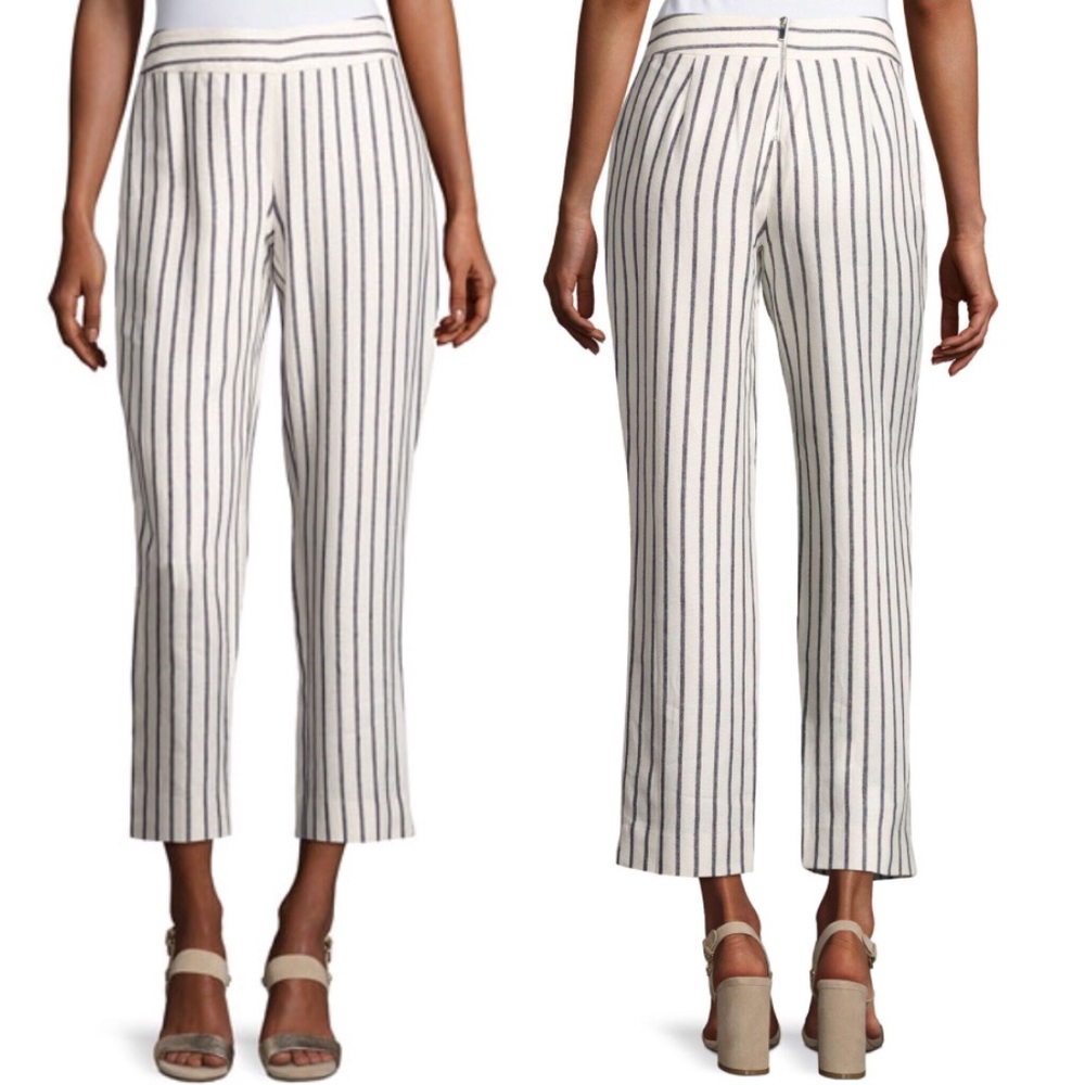 Laundry by shelli segal Striped white pants